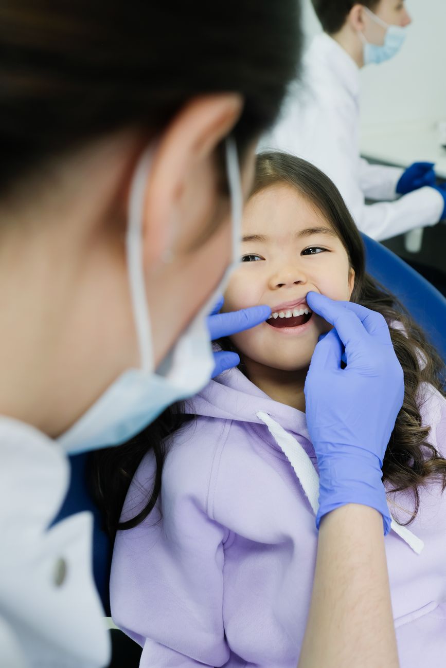 A child's first cleaning
