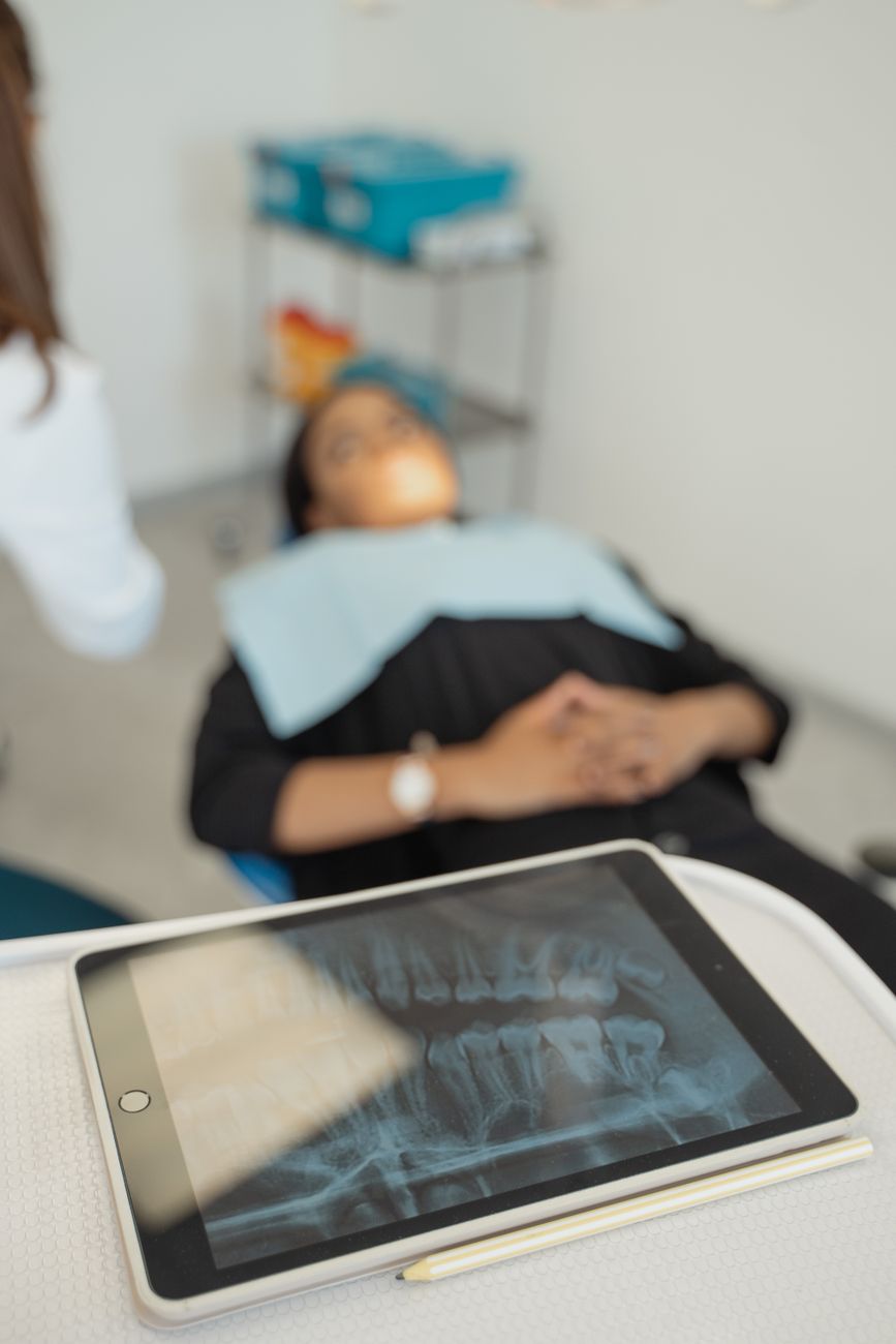 Digital X-rays on screen